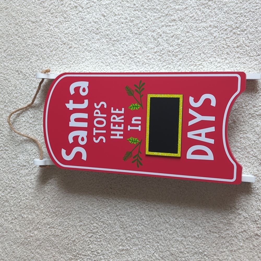3 for $30. NWOT Christmas Countdown Sleigh